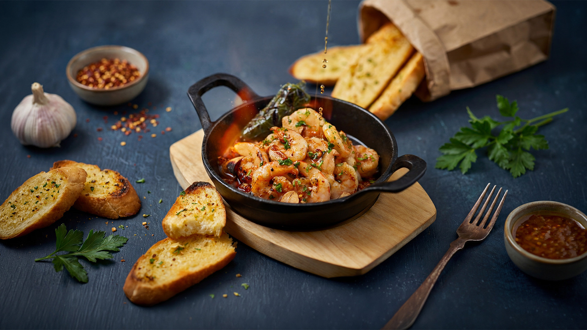 Quivo Sizzling Garlic Prawn